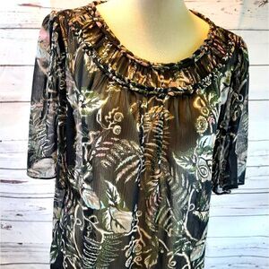 Banana Republic Flowy Floral Blouse